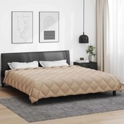 vidaXL Edredom de Inverno Cinzento-acastanhado 200 x 200 cm Microfibra