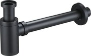 Mexen meia-sifão de lavatório redondo, preto antigo - 79950-79