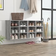 vidaXL Sapateira 2 pcs 52,5x30x50 cm sonoma cinzento