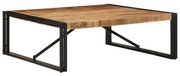 vidaXL Mesa de centro 100x100x35 cm madeira de mangueira áspera maciça