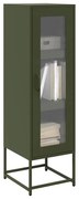vidaXL Móvel alto 36x39x123 cm aço laminado a frio verde-azeitona