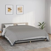 vidaXL Manta pesada 11 kg 220x260 cm tecido cinzento