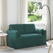 vidaXL Sofá 120cm Verde Escuro Metal