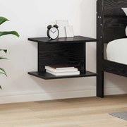 vidaXL Mesa-de-cabeceira Carvalho Preto 40 x 30 x 25 cm