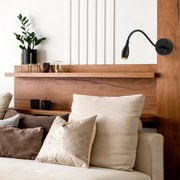 Candeeiro de Parede Reading – Preto – 8 x 38 cm