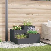 vidaXL Jardineira 80 x 80 x 60 cm em Aço Antracite