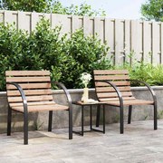 vidaXL Cadeiras de jardim 2 pcs madeira