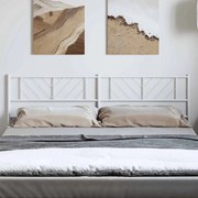 vidaXL Cabeceira de substituição 180 cm metal branco