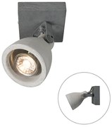 Foco industrial cinzento betão 1-luz - CRETO Moderno