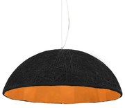 vidaXL Candeeiro suspenso preto e dourado Ø70 cm E27