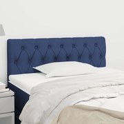 Cabeceira de cama tecido 90x7x78/88 cm azul