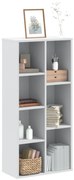 vidaXL Estante 50x25x105 cm derivados de madeira branco
