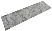 vidaXL Tapete de cozinha lavável 45x150 cm veludo padrão betão