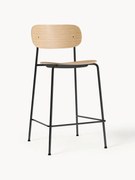 Cadeira de balcão em metal e madeira Co