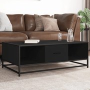 Mesa de centro 100x57x35 cm derivados de madeira/metal preto