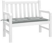 Almofadão banco jardim 100x50x7cm mesclado tecido cinza-claro