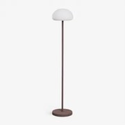 Candeeiro De Pé Led Sem Fios Para Exterior Em Ferro Zeliro Castanho Chocolate - Sklum