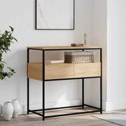 vidaXL Mesa de console Carvalho Sonoma 75x40x75 cm Madeira projetada