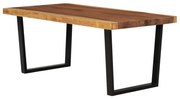 Mesa de centro 102x54x41 cm madeira de árvore chorona maciça