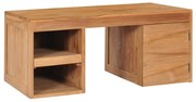 vidaXL Mesa de centro 90x50x40 cm madeira de teca maciça