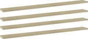 vidaXL Prateleiras estante 4pcs 100x10x1,5cm contrapl. carvalho sonoma