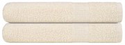 vidaXL Toalhas FROGN 2 pcs 100x200 cm 360 g/m² creme