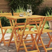 vidaXL Mesa de Jardim Dobrável Retangular 90 x 55 x 75 cm em Madeira Maciça de Acácia