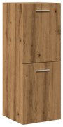 vidaXL Armário suspenso de WC 30x30x80 cm carvalho artisiano