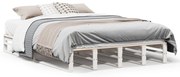 Cama sem colchão 120x190 cm madeira de pinho maciça branco