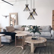 Candeeiro de Teto Kirpi – Preto – 63 x 63 cm