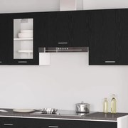vidaXL Armário Suspenso Carvalho Preto - 60x31x60 cm, feito de madeira de engenharia