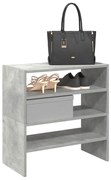 vidaXL Sapateiras 2 pcs empilháveis 60x30x30,5 cm cinzento cimento