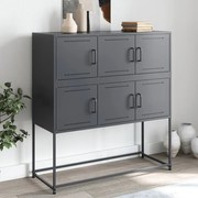 vidaXL Aparador 100,5x39x107 cm aço antracite