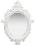 vidaXL Espelho de parede estilo castelo 56x76 cm branco
