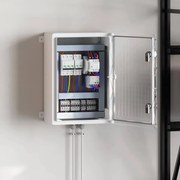 vidaXL Armário de Controle IP65 Impermeável Cinza 35x19,5x50 cm Plástico ABS