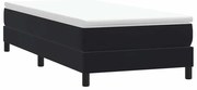 Box Cama de primavera sem Colchão Preto 90x210 cm Veludo