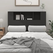 vidaXL Armário de cabeceira 120x18,5x102,5 cm preto