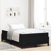 vidaXL Estrutura da Cama com colchão Preto 120 x 190 cm tecido
