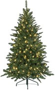 HOMCOM Árvore de Natal Artificial 150 cm com 220 Luzes LED 588 Ramos e Suporte de Metal Árvore Natalina para Interior Verde | Aosom Portugal