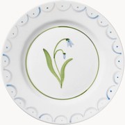 Prato de pequeno-almoço pintado à mão Cottage Flower