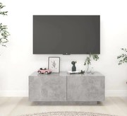 vidaXL Móvel p/ TV 100x35x40cm madeira processada cinzento cimento