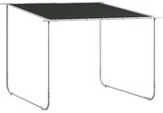 Outsunny Pérgola 3x3 m Pérgola de Jardim com Rodas Proteção UV 30+ com Estrutura de Aço para Pátio Varanda Cinza Escuro | Aosom Portugal