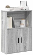 vidaXL Estante 60x24x85 cm derivados de madeira cinzento sonoma