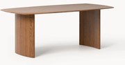 Mesa de jantar em madeira maciça de carvalho artesanal Chandler