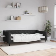 vidaXL Sofá-cama 90x200 cm tecido preto