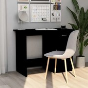 vidaXL Secretária 100x50x76 cm derivados de madeira preto