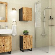 vidaXL Armário de casa de banho 38x33x58 cm mangueira maciça