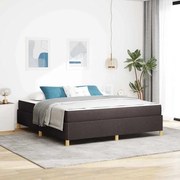 Cama Box Outros Marrom Escuro e Branco 180 x 200 cm tecido