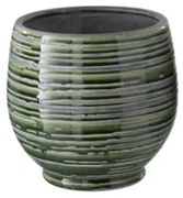 Cachepot de ceramica com lista