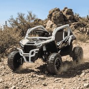 Buggy elétrico para Crianças Kawasaki 24V 4x4 TERYX KRX1000 Cinzento